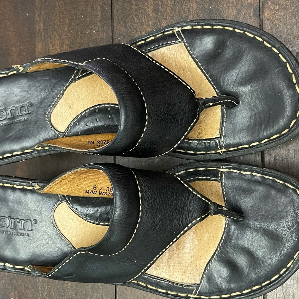 Born Black Sandals W6 Eur 36.5 W3203K6